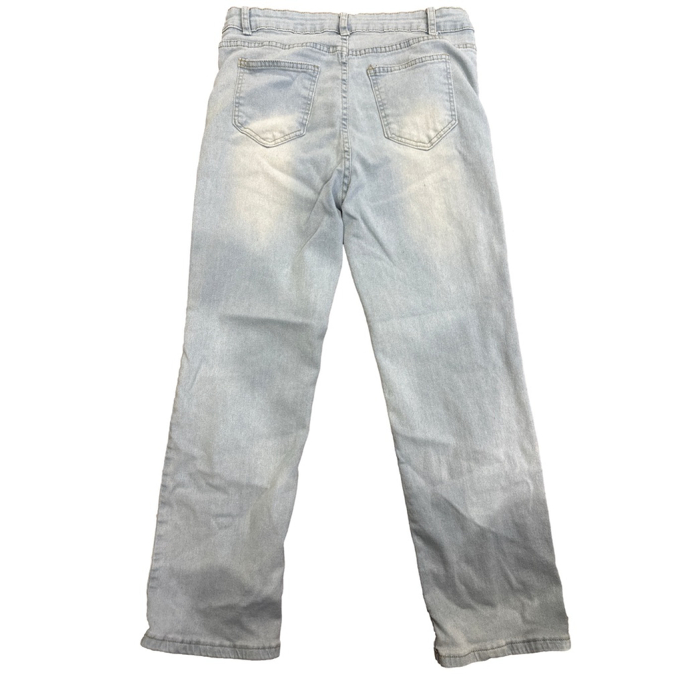 Women's Light Blue Straight Leg Jeans Size M - Picture 4 of 5